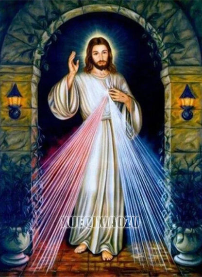 Christ Jesus Diamond Painting Jesus' Redemption Diamond Mosaic Rhinestone Inlaid Cross Stitch Set DIY Home Decoration Gift