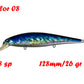 BassLegend Fishing Artificial Bait Suspending Minnow Shallow Wobbler Jerkbait Shad Bass Pike Lure 128 SP 78 F 65 SP