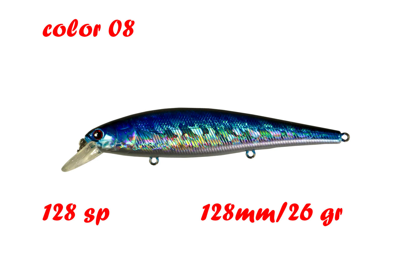 BassLegend Fishing Artificial Bait Suspending Minnow Shallow Wobbler Jerkbait Shad Bass Pike Lure 128 SP 78 F 65 SP