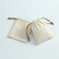 50 Stück Baumwoll-Jute-Schmuckbeutel, kleine Leinenbeutel für Halskette, Ohrringe, Ringbeutel, Gastgeschenke, Party, Süßigkeiten, Geschenktasche