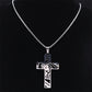 Christ Gott Kreuz Jesus Dornenkrone Kette Halskette Herren Edelstahl Kruzifix Halskette Schmuck colar masculino N7074S02