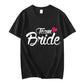 Team Braut Braut T-Shirts für Frauen Oberteile Junggesellinnenabschied Grafik T-Shirts Brautjungfern T-Shirts Frauen T-Shirts Kleidung
