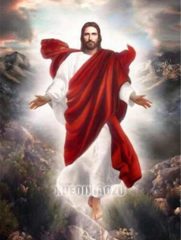 Christ Jesus Diamond Painting Jesus' Redemption Diamond Mosaic Rhinestone Inlaid Cross Stitch Set DIY Home Decoration Gift