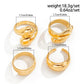 Fashion 4er-Set unregelmäßige Ringe für Frauen Punk-Persönlichkeit Gold-Silber Farbe Offene Ringe Party Täglich Weiblicher Schmuck