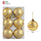 6 Stück 6 cm transparente Schneeball-Weihnachtskugeln Anhänger für Weihnachtsbaumschmuck Klare Kugeln Hängende Ornamente Weihnachten Navidad