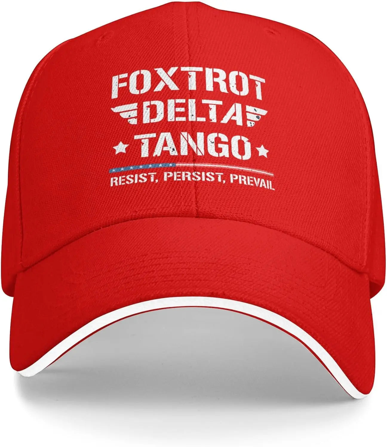 Foxtrot Delta Tango FDT Trucker Hats Resist Persist Prevail Baseball Cap for Mens Women Adjustable Classic Dad Hat