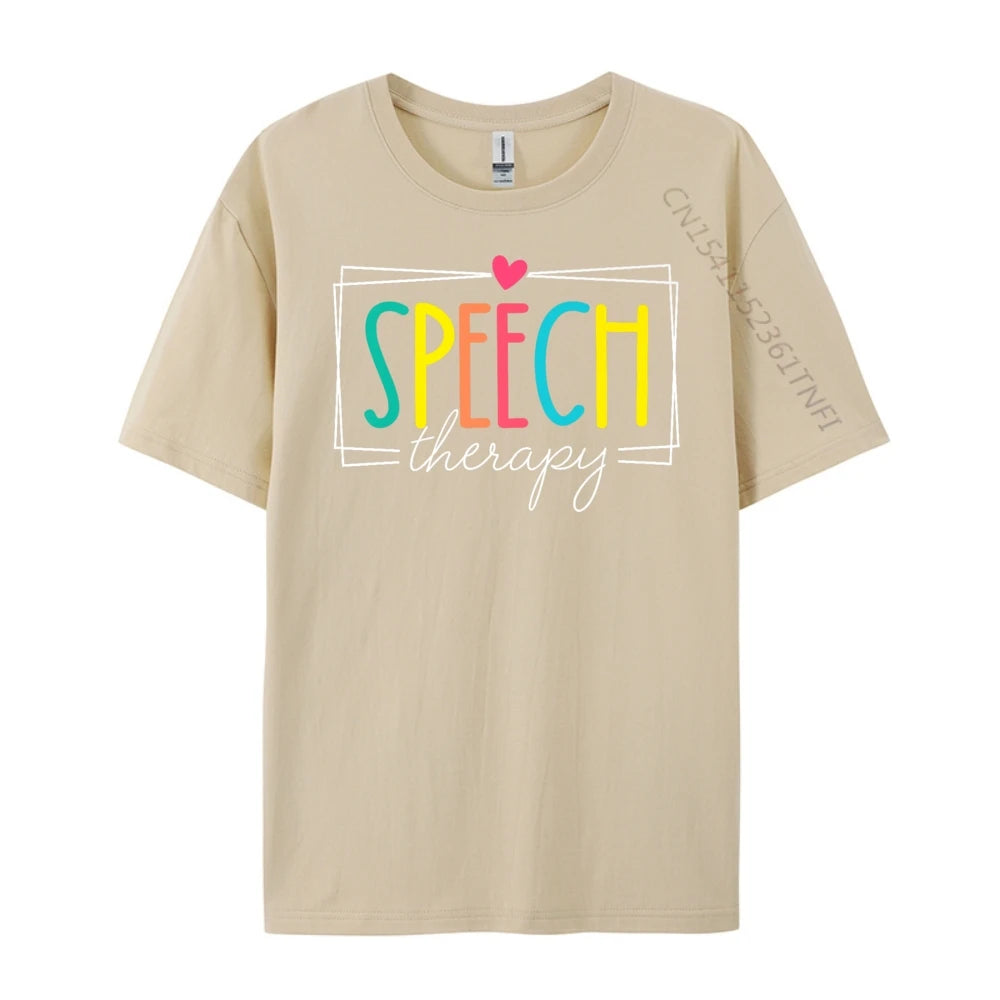 Logopädie Sprachtherapeut SLP Herren Designer T-Shirt Winter Neujahr Weihnachtsgeschenk Idee