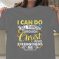 Ich kann alles durch Christus tun, Druck Frauen T-Shirt Kurzarm O-Neck Loose Frauen T-Shirt Damen T-Shirt Camisetas Mujer