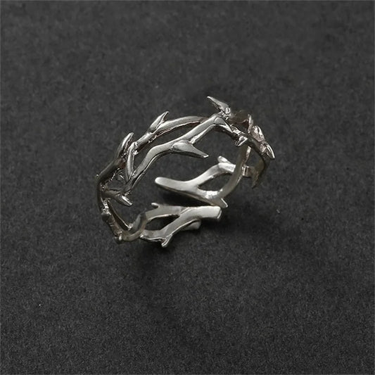Vintage Ins-Stil Ringe für Männer und Frauen mit Zweigen, Dornen, Paarringe, Geschenke, Mode und Persönlichkeit