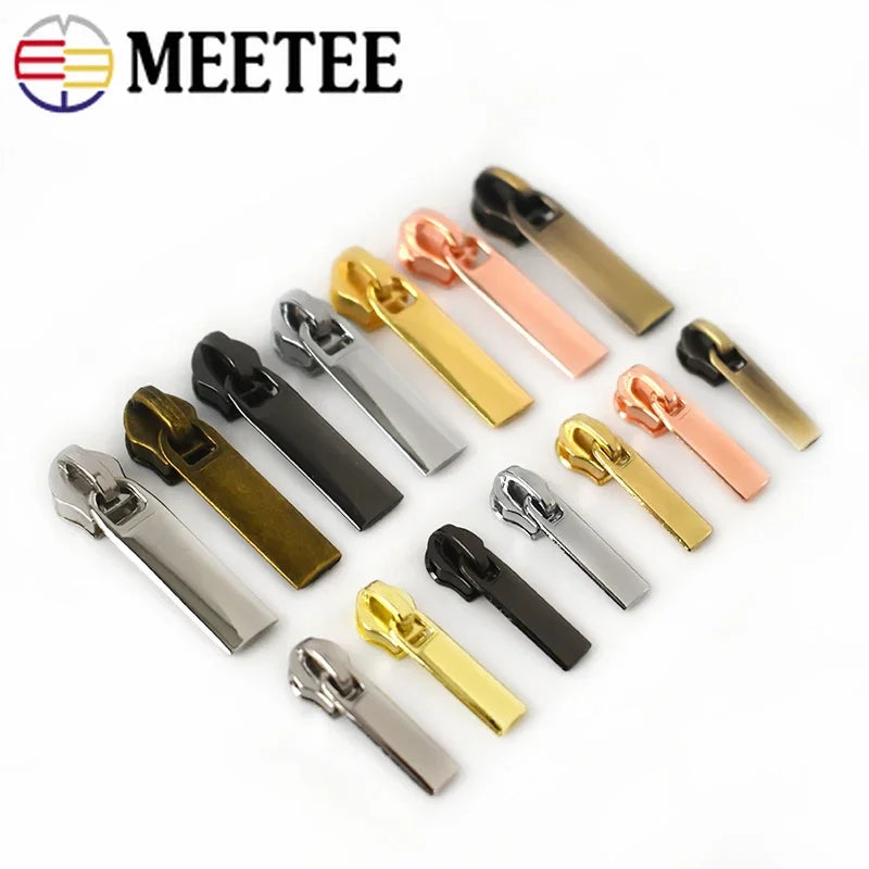 20 Stk. Meetee Reißverschluss-Schieber für 3# 5# Nylon-Reißverschlüsse Daunenjacke Reißverschlusskopf Taschenbekleidung Reißverschluss-Reparatur-Kits DIY Nähzubehör