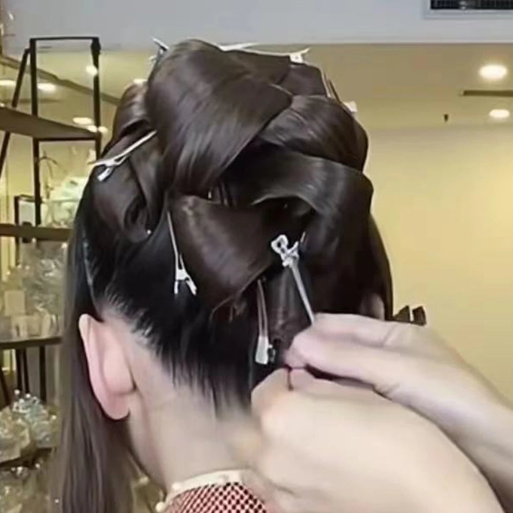 10/20 Stk. Professionelle Damen Salon Fixier Haarnadel Lockenhaarspange Make-up Keine Falten Haarspange Friseur Styling Werkzeug mit Tasche