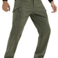 TACVASEN IX9 Winter Softshell Thermo Wanderhose Arbeitshose Herren Fleece Cargohose Wasserdicht Warm Outdoor Männer Hose