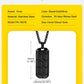 Vnox Cool Tire Pattern Necklaces for Men Boys, Stainless Steel Geometric Bar Pendant Collar, Punk Stylish Gifts for Him
