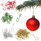 50 Stück Weihnachtskugel-Haken aus Metall, S-förmig, Weihnachtsbaumkugel-Anhänger, Hängedekoration für Zuhause, Weihnachten, Neujahr