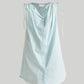 Shirt dress with Shoulder Tie Details in Summer Blue