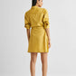 Short Tie Waist Dress in Tuscan Sun