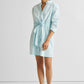 Short Tie Waist Dress in Summer Blue