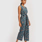 Sleeveless Belted Jumpsuit
