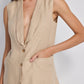 Sleeveless Hemp Jacket
