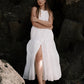 Sleeveless embroidered tiered maxi dress
