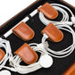 Medicine Handmade Leather Cable Travel Organizer