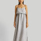 Strappy Pin Striped Maxi Dress