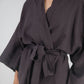 Leia Mid-Length French Linen Robe