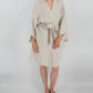 Leia Mid-Length French Linen Robe