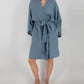 Leia Mid-Length French Linen Robe
