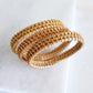 Thien Natural Handwoven Rattan Bangle Bracelet (3pcs)