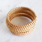 Thien Natural Handwoven Rattan Bangle Bracelet (3pcs)