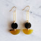 Tho Bar & Geo Buffalo Horn Earrings