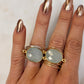 Torrey Ring with Blue Chalcedony
