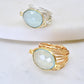 Torrey Ring with Blue Chalcedony