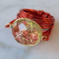 Torrey Ring in Red with Golden Rutilated Quartz