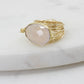 Torrey Ring with Rose Quartz