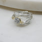 Torrey Ring with Silver Druzy