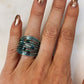 Torrey Ring in Light Blue with Teal Mojave Copper Turquoise