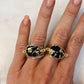 Torrey Ring with Black Mojave