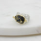 Torrey Ring with Black Mojave