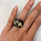 Torrey Ring in Black with Black Mojave