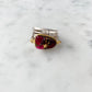 Torrey Ring with Red Mojave Copper Turquoise