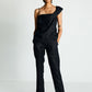 The Wandering Wave Top in Black