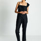 The Wandering Wave Top in Black