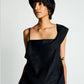 The Wandering Wave Top in Black