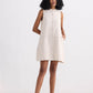 The Cotton Tweed Shift Dress in Cream