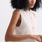 The Cotton Tweed Shift Dress in Cream