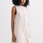 The Cotton Tweed Shift Dress in Cream