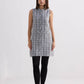 The Cotton Tweed Shift Dress in Grey