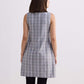 The Cotton Tweed Shift Dress in Grey